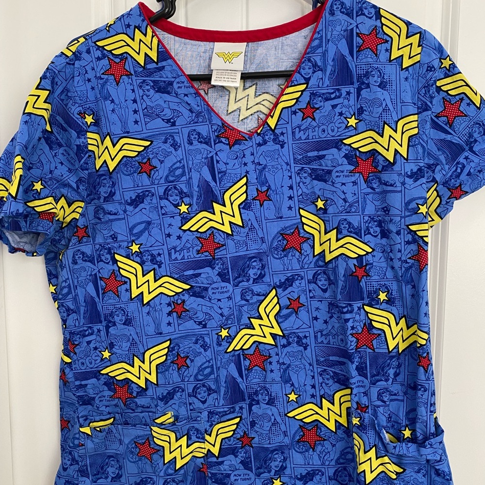 Wonder Woman scrub top